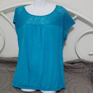 St John's Bay eyelet top